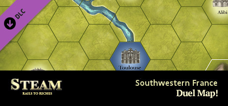 Steam: Rails to Riches - Southwestern France Map