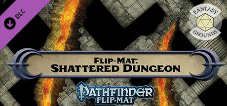 Fantasy Grounds - Pathfinder RPG - Pathfinder Flip-Mat - Shattered Dungeon