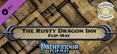 Fantasy Grounds - Pathfinder RPG - Pathfinder Flip-Mat: The Rusty Dragon Inn