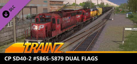 Trainz Plus DLC - CP SD40-2 #5865-5879 Dual Flags
