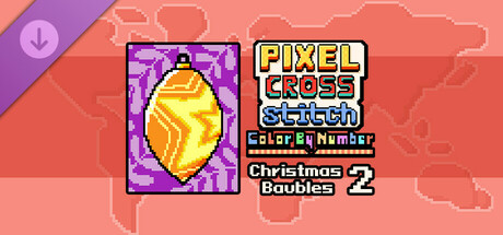 Pixel Cross Stitch - Christmas Baubles Pack 2