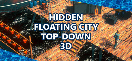 Hidden Floating City Top-Down 3D