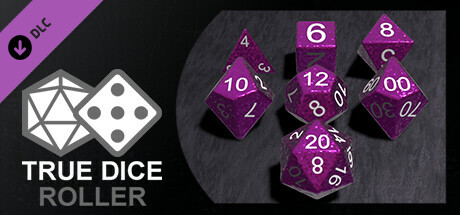 True Dice Roller - Plum Glitter Dice