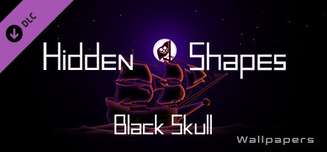 Hidden Shapes Black Skull - Wallpapers