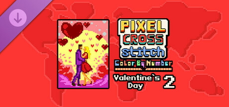 Pixel Cross Stitch - Valentine's Day Pack 2