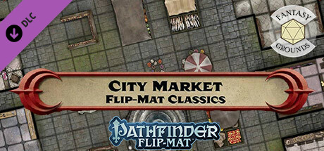 Fantasy Grounds - Pathfinder RPG - Pathfinder Flip-Mat - Classic City Market