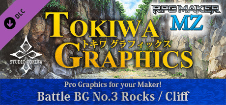 RPG Maker MZ - TOKIWA GRAPHICS Battle BG No.3 Rocks/Cliff