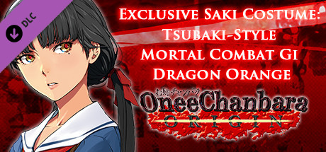 OneeChanbara ORIGIN - Exclusive Saki Costume: Tsubaki-Style Mortal Combat Gi Dragon Orange