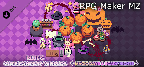 RPG Maker MZ - Plue's Cute Fantasy Worlds - Magic Days & Scary Nights