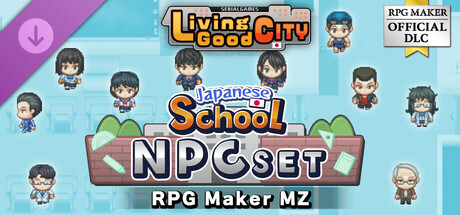 RPG Maker MZ - SERIALGAMES LivingGoodCity Japanese School NPC SET