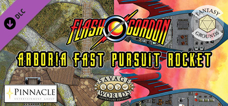 Fantasy Grounds - Flash Gordon Combat Map 1: Arboria + Fast Pursuit Rocket