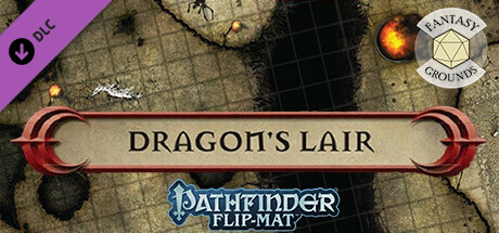 Fantasy Grounds - Pathfinder RPG - Pathfinder Flip-Mat - Classic Dragon's Lair