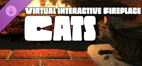 Virtual Interactive Fireplace - Cats