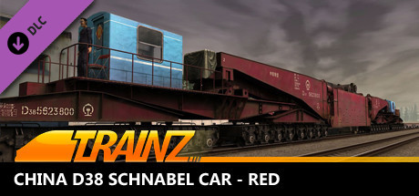 Trainz Plus DLC - China D38 Schnabel Car - Red