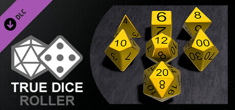 True Dice Roller - Pure Gold Metal Dice