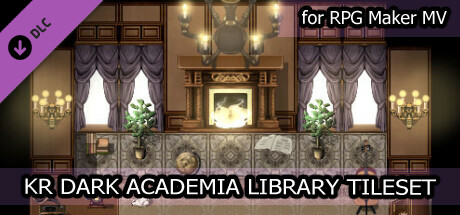 RPG Maker MV - KR Dark Academia Library Tileset