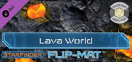 Fantasy Grounds - Starfinder RPG - FlipMat - Lava World