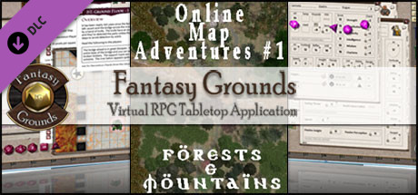 Fantasy Grounds - Map Adventures #1 - Forests & Mountains (Map and Token Pack)