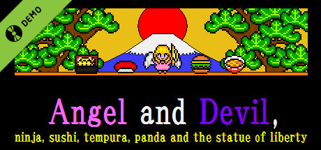 Angel and Devil,ninja,sushi,tempura,panda and the statue of liverty Demo