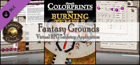 Fantasy Grounds - 0one's Colorprints #3: The Burning Temple (Map Pack)