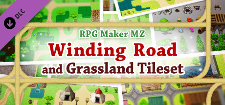 RPG Maker MZ - Winding Road and Grassland Tileset