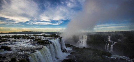 Red Bull 360: Take a stunning paramotor flight over Iguazu Falls