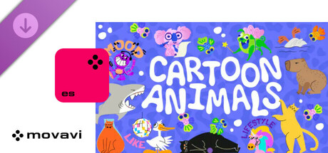 Movavi Video Editor 2025 - Cartoon Animals Pack