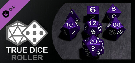 True Dice Roller - Deep Purple Matte Dice