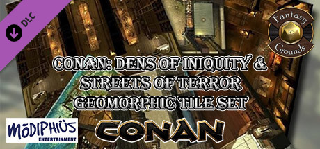 Fantasy Grounds - Conan: Dens of Iniquity & Streets of Terror Geomorphic Tile Set