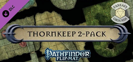 Fantasy Grounds - Pathfinder RPG - Pathfinder Flip-Mat - Thornkeep Dungeon 2-pack