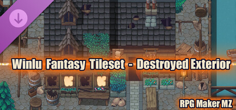 RPG Maker MZ - Winlu Fantasy Tileset - Destroyed Exterior
