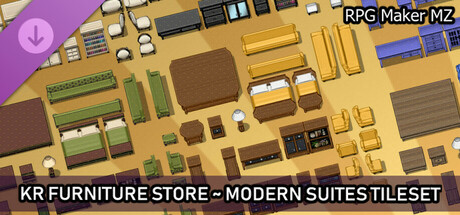 RPG Maker MZ - KR Furniture Store - Modern Suites Tileset