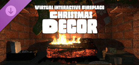 Virtual Interactive Fireplace - Christmas Decor