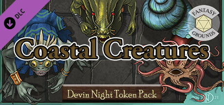 Fantasy Grounds - Devin Night Token Pack 161: Coastal Creatures