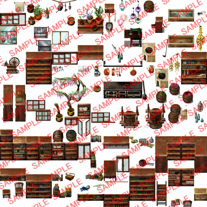 RPG Maker MZ - Never Ever Clean Up Tileset