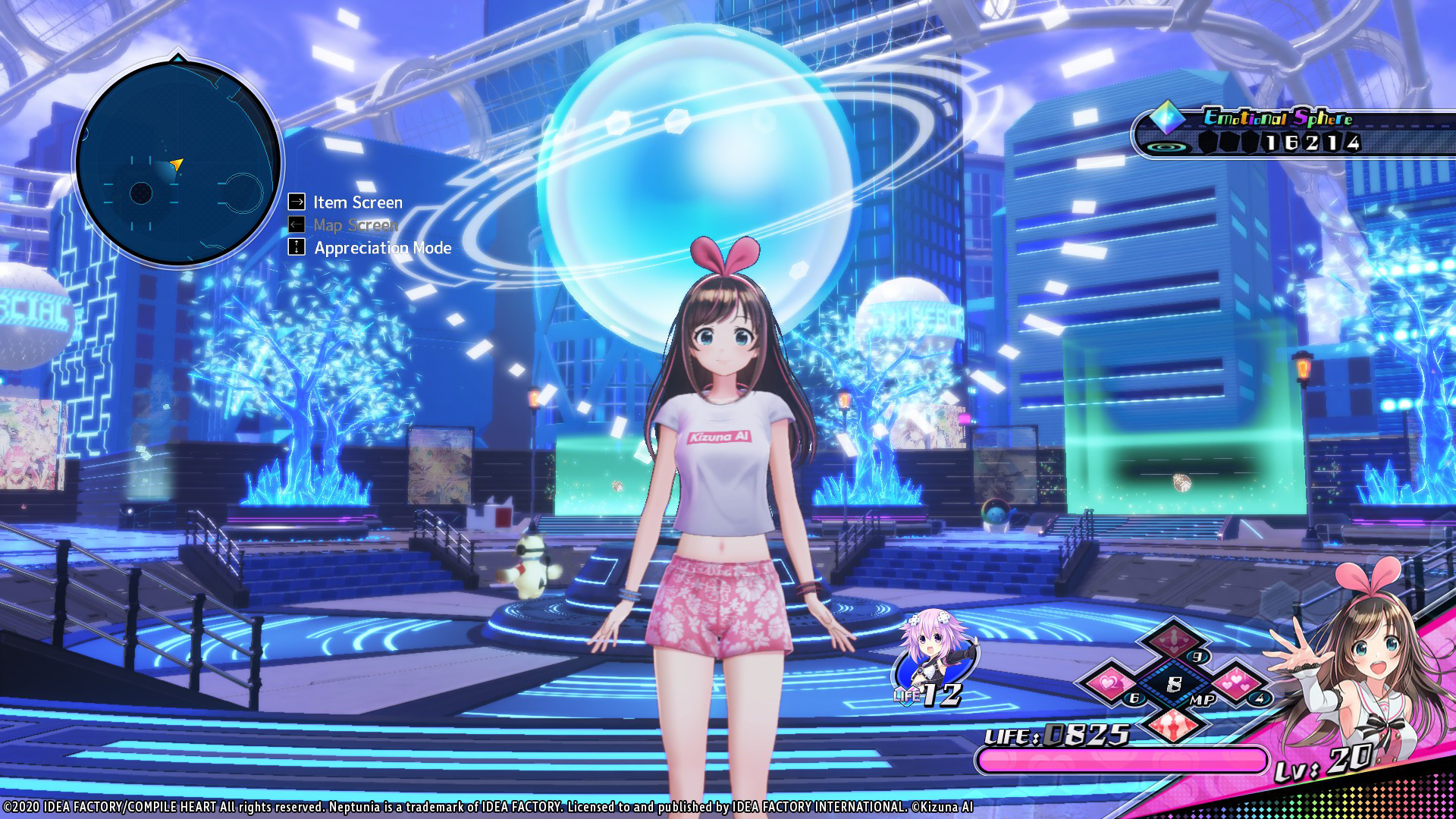 Neptunia Virtual Stars - Kizuna AI: Summer Style Outfit