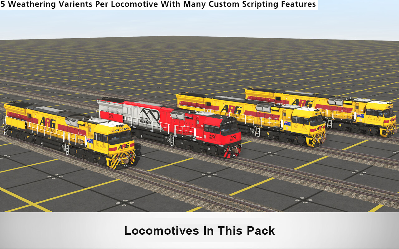 Trainz 2019 DLC - C44aci Locomotive - ARG/Mineral Resources Pack