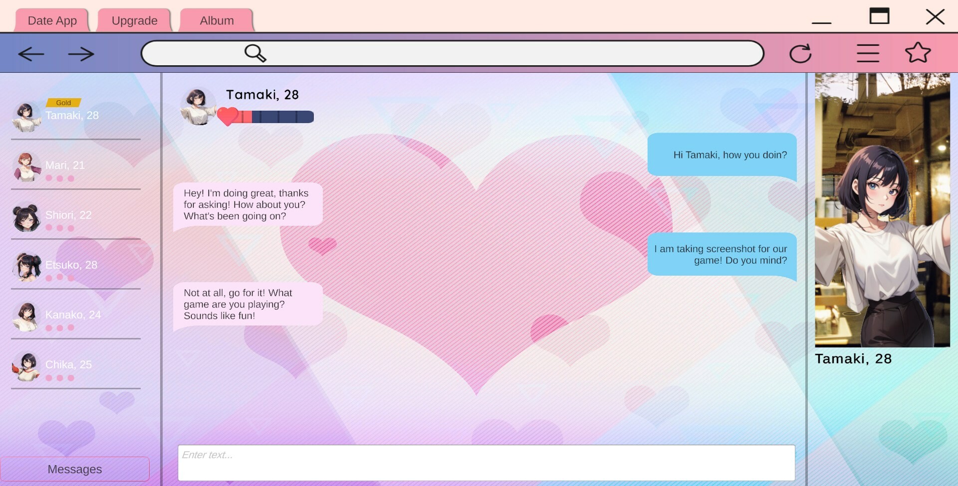Dating App Simulator Demo