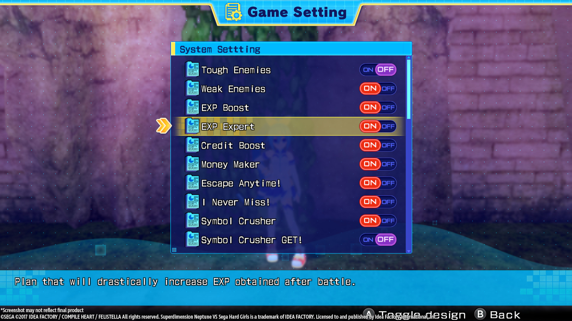 Superdimension Neptune VS Sega Hard Girls - EXP Expert