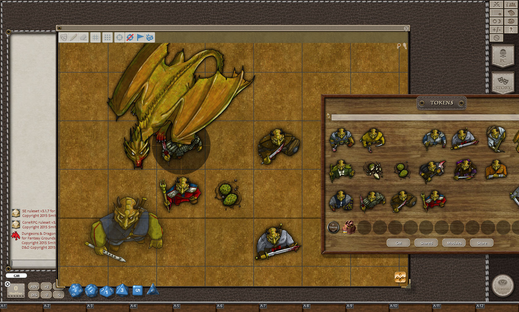 Fantasy Grounds - Bronze Dragons (Token Pack)