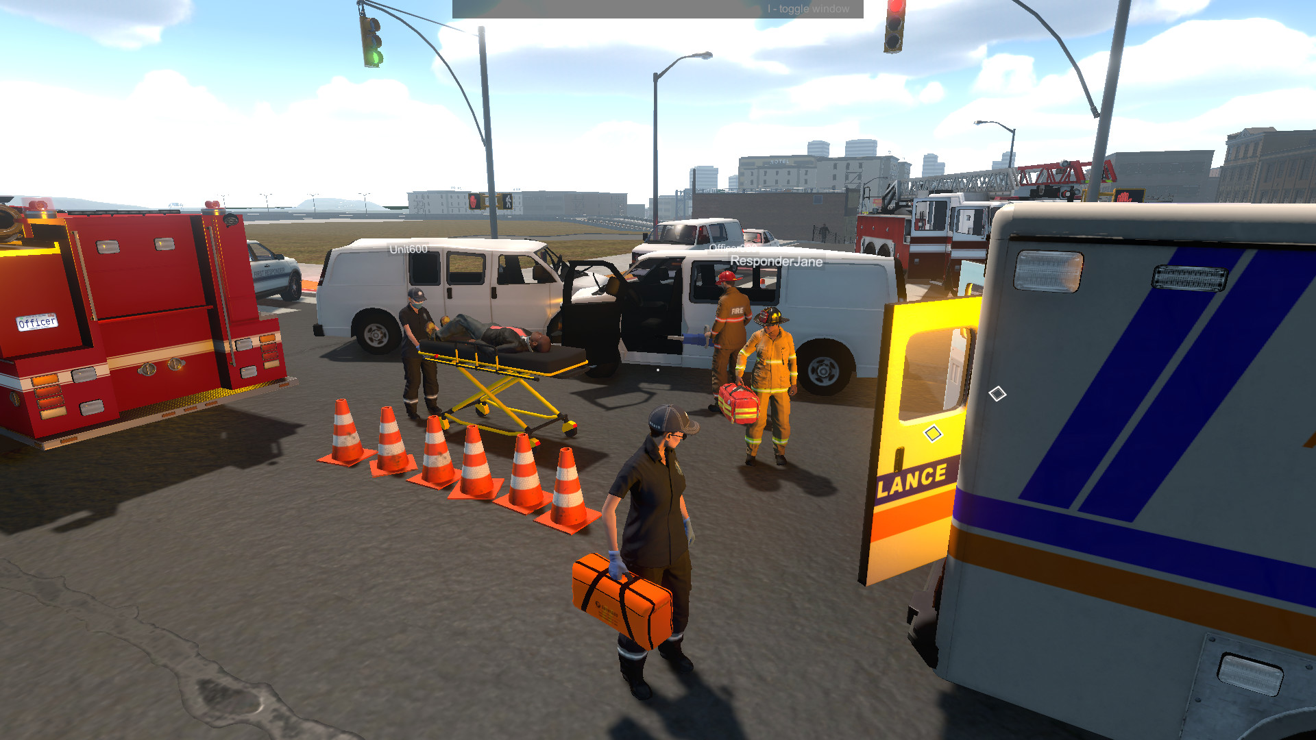 Flashing Lights - Police, Firefighting, Emergency Services (EMS) Simulator