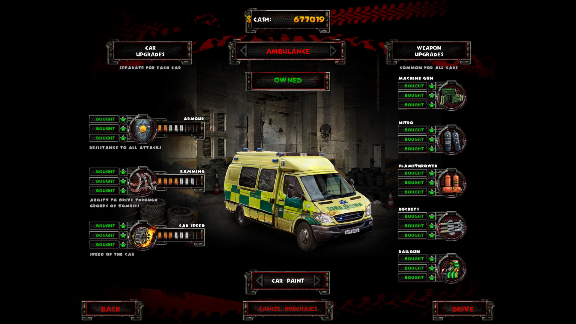 Zombie Driver HD Brutal Car Skins