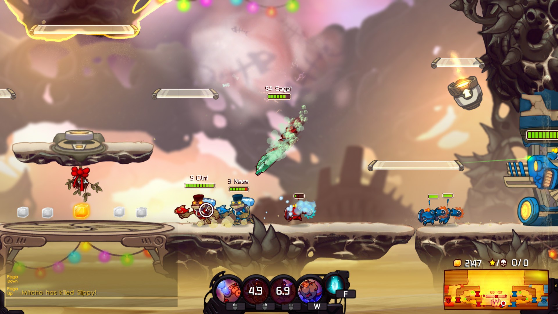 Awesomenauts - Cap'n Vinnie & Seadog Spike Skin