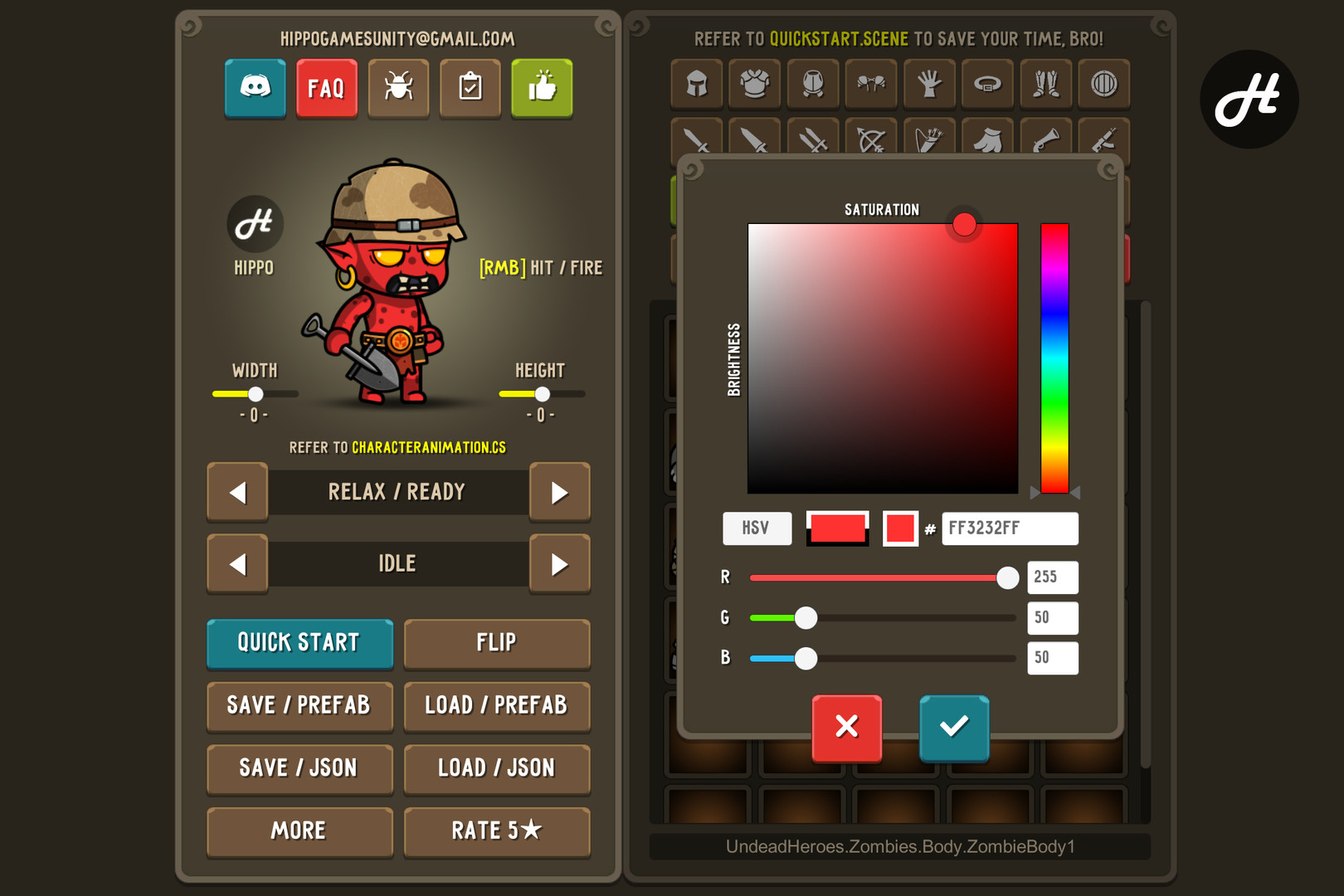 Fantasy Heroes: Character Editor & Sprite Sheet Maker