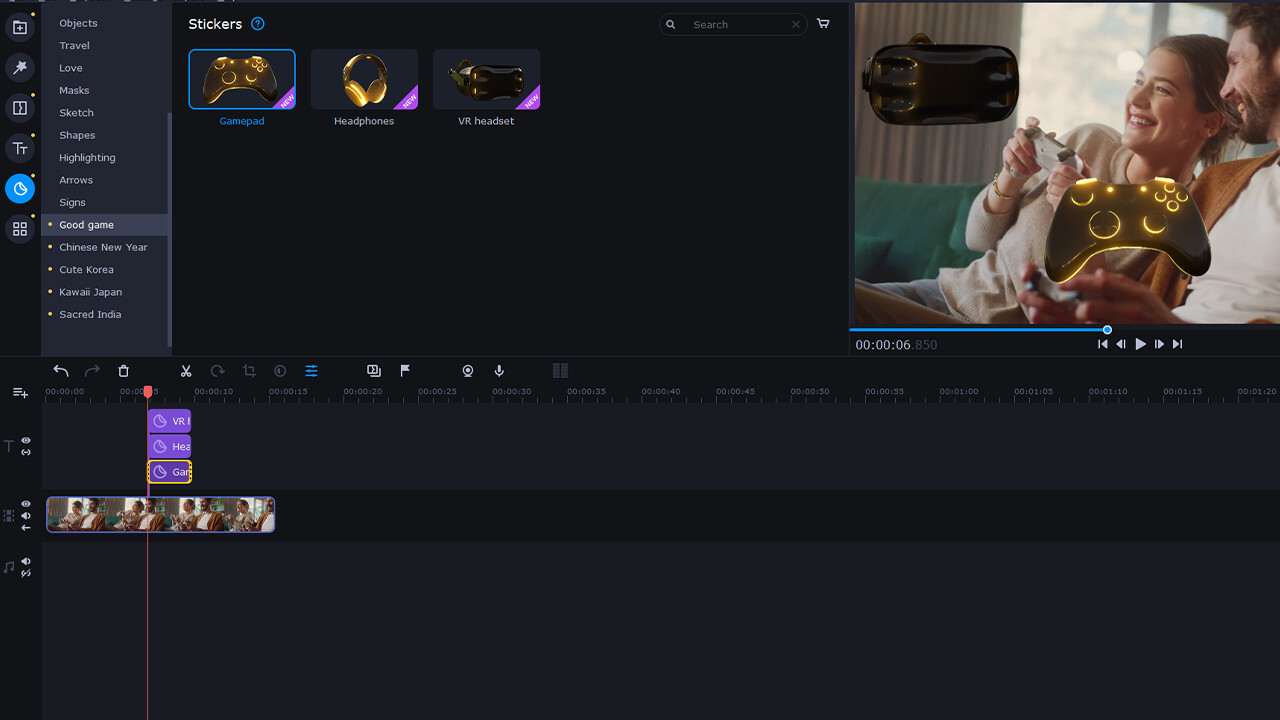 Movavi Video Editor 2025 - Cinematic Set
