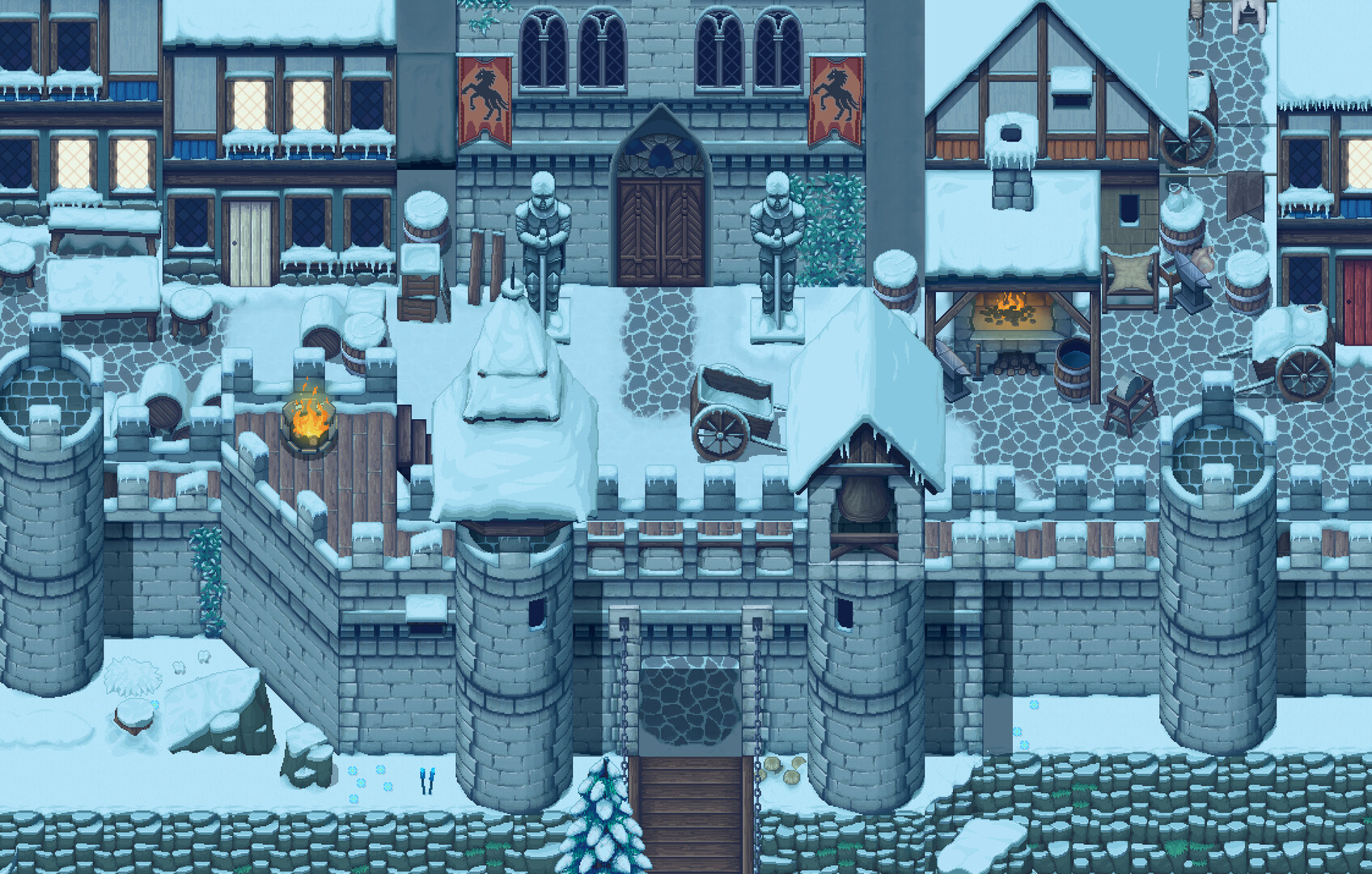 RPG Maker MV - Winlu Fantasy Tileset - Exterior Winter