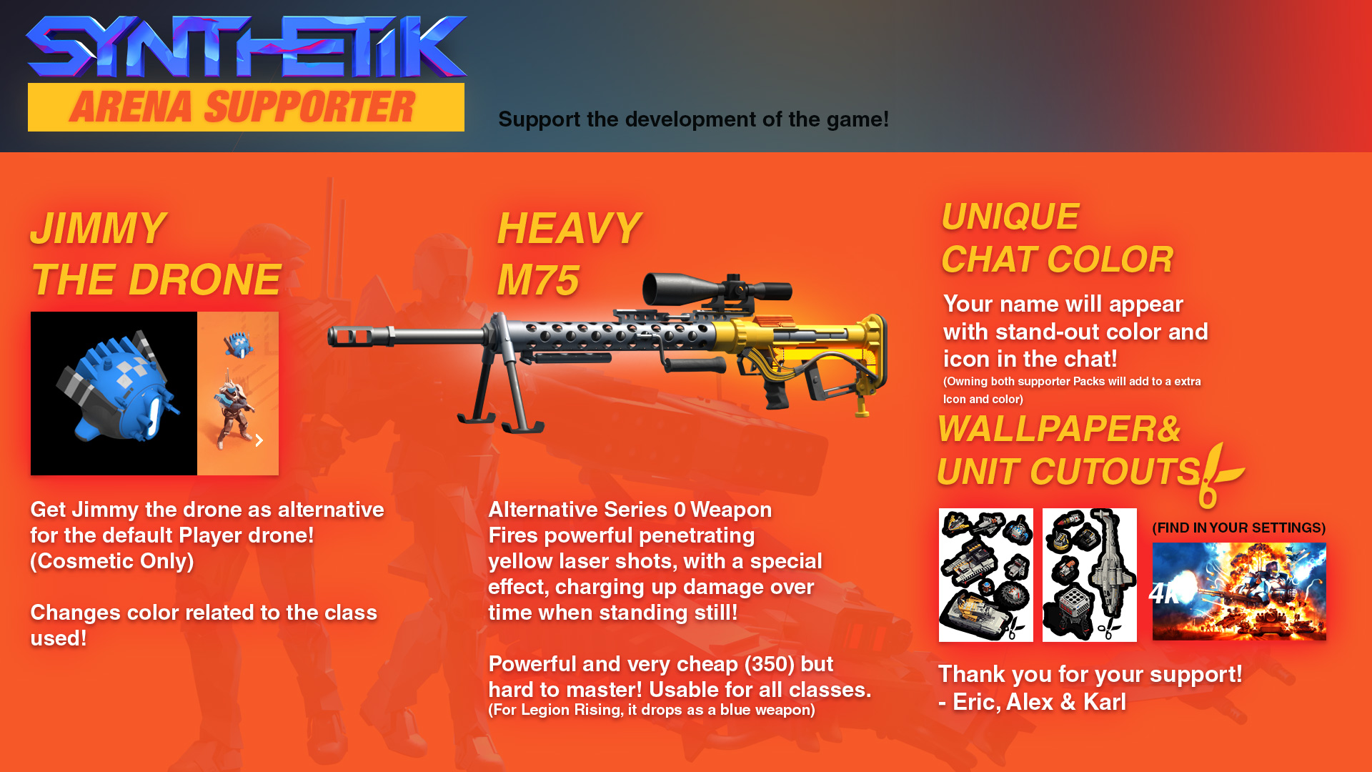 SYNTHETIK: Arena Supporter Pack