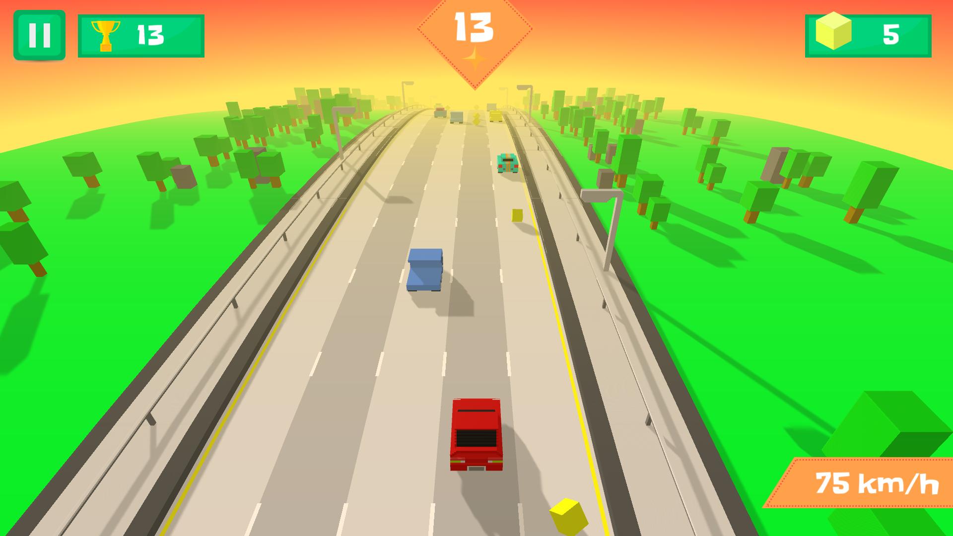 Pixel Traffic: Highway Racing