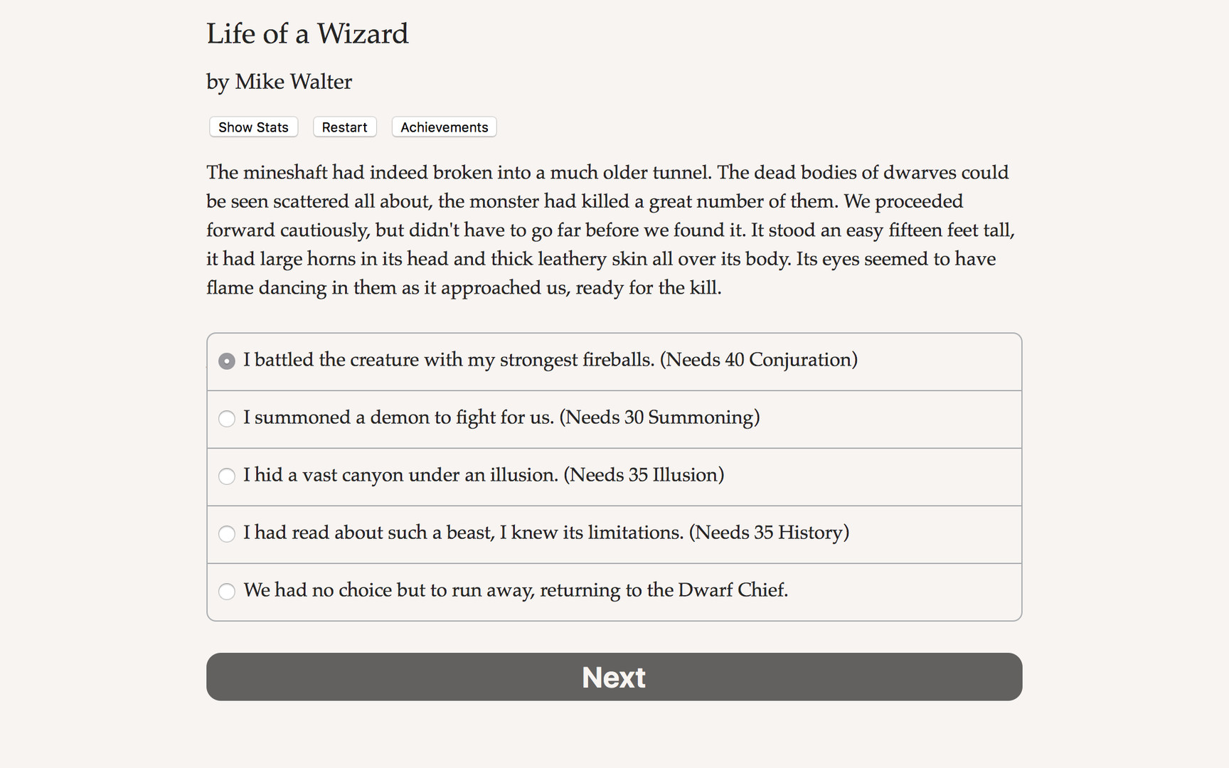 Life of a Wizard