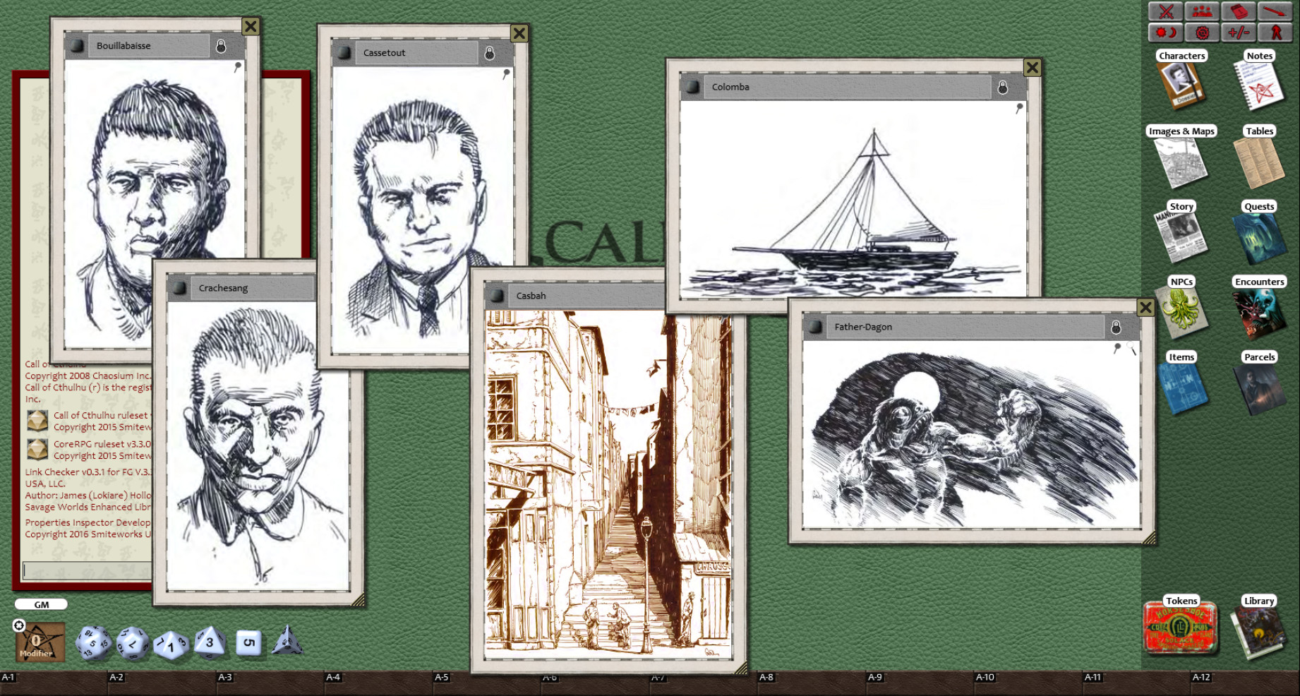 Fantasy Grounds - Secret of Marseille (Call of Cthulhu)